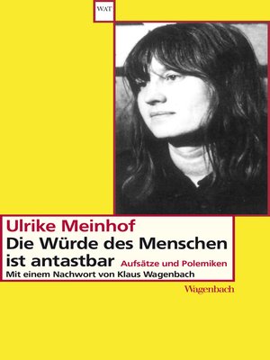 cover image of Die Würde des Menschen ist antastbar